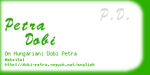 petra dobi business card